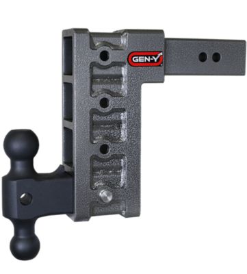 GEN-Y Hitch 2.5 in. Shank 21K lb. Capacity Mega-Duty Hitch with GH-061 Versa-Ball, 9 in. Drop, 3K lb. Tongue Weight, GH-614
