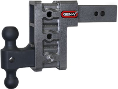 GEN-Y Hitch 2.5 in. Shank 32K lb. Capacity Mega-Duty Hitch with GH-0161 Versa-Ball, 6 in. Drop, 3.5K lb. Tongue Weight