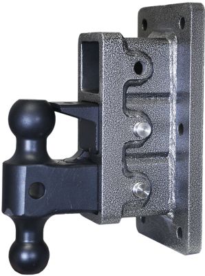 GEN-Y Hitch 2.5 in. Shank Mega-Duty Bolt-On Pintle Lock Hitch with Versa-Ball, 6 in. Drop, 3,000 lb. Capacity