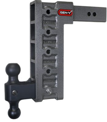 GEN-Y Hitch 2.5 in. Shank 21K lb. Capacity Mega-Duty Hitch with GH-061 Versa-Ball, 12 in. Drop, 3K lb. Tongue Weight