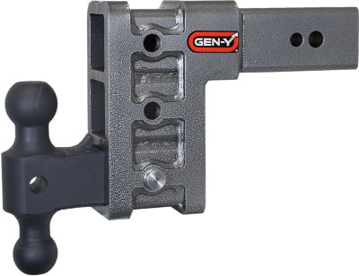 GEN-Y Hitch 3 in. Shank 32K lb. Capacity Mega-Duty Hitch with GH-0161 Versa-Ball, 6 in. Drop, 3.5K lb. Tongue Weight