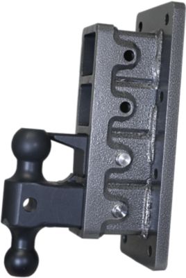 GEN-Y Hitch 2.5 in. Shank Mega-Duty Bolt-On Pintle Lock Hitch with Versa-Ball, 9 in. Drop, 3,000 lb. Capacity