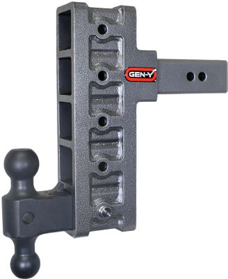 GEN-Y Hitch 2.5 in. Shank 21K lb. Capacity Mega-Duty Hitch with GH-061 Versa-Ball, 9 in. Drop, 3K lb. Tongue Weight, GH-915