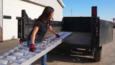 Image showing  5,000 lb. Capacity Heavy-Duty 8 ft. Aluminum Loading Ramp, 15 in. x 96 in., Single