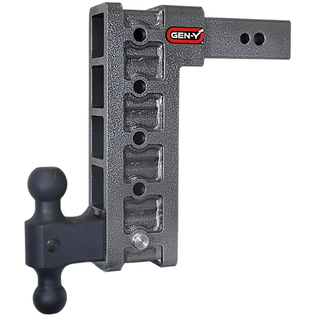 GEN-Y Hitch 2.5 in. Shank 32K lb. Capacity Mega-Duty Hitch with GH-0161 Versa-Ball, 12 in. Drop, 3.5K lb. Tongue Weight