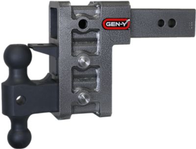 GEN-Y Hitch 2.5 in. Shank Mega-Duty Pintle Lock Hitch with Versa-Ball, 6 in. Drop, 3,500 lb. Capacity