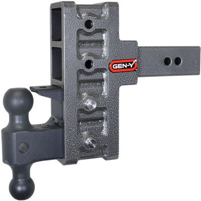 GEN-Y Hitch 2.5 in. Shank 21K lb. Capacity Mega-Duty Pintle Lock Hitch with GH-061 Versa-Ball, 6 in. Offset Drop, 3K lb. Tongue