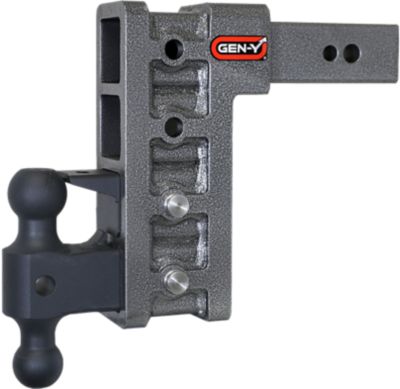 GEN-Y Hitch 2.5 in. Shank 32K lb. Capacity Mega-Duty Pintle Lock Hitch with GH-0161 Versa-Ball, 9 in. Drop, 3.5K lb. Tongue
