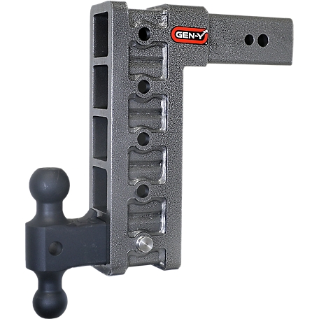 GEN-Y Hitch 3 in. Shank 32K lb. Capacity Mega-Duty Hitch with GH-0161 Versa-Ball, 12 in. Drop, 3.5K lb. Tongue Weight
