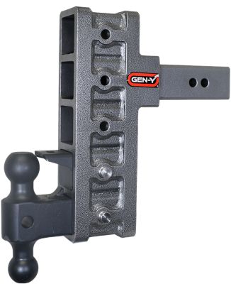 GEN-Y Hitch 2.5 in. Shank 21K lb. Capacity Mega-Duty Pintle Lock Hitch with GH-061 Versa-Ball, 9 in. Drop, 3K lb. Tongue Weight
