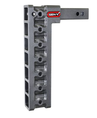 GEN-Y Hitch 2 in. Shank 16K lb. Capacity Mega-Duty Hitch with GH-0100 Stabilizer Kit, 15 in. Drop, 2K lb. Tongue Weight