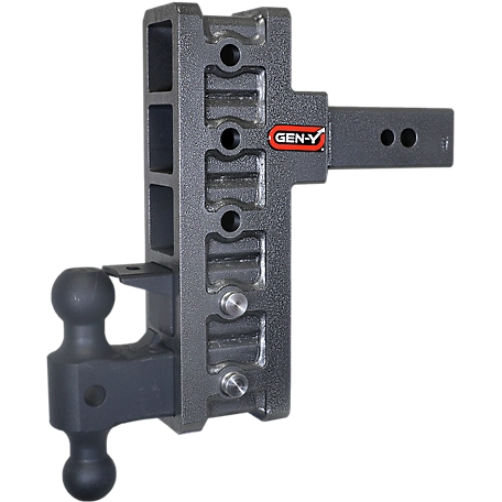 GEN-Y Hitch 2.5 in. Shank 32K lb. Capacity Mega-Duty Pintle Lock Hitch, GH-0161 Versa-Ball, 9 in. Offset Drop, 3.5K lb. Tongue