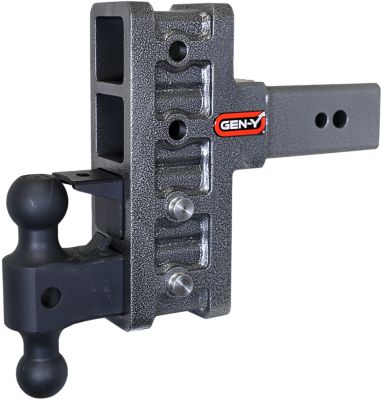 GEN-Y Hitch 3 in. Shank 32K lb. Capacity Mega-Duty Hitch with GH-0161 Versa-Ball/GH-0162 Pintle Lock, 6 in. Offset Drop