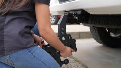 Image showing  2 in. Shank Mega-Duty Hitch with Stabilizer Kit, 17.5 in. Drop, 2,000 lb. Capacity