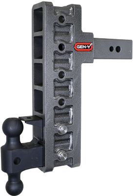 GEN-Y Hitch 2.5 in. Shank 32K lb. Capacity Mega-Duty Pintle Lock Hitch with GH-0161 Versa-Ball, 12 in. Offset Drop