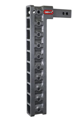 GEN-Y Hitch 2 in. Shank Mega-Duty Hitch with Stabilizer Kit, 22.2 in. Drop, 1,500 lb. Capacity