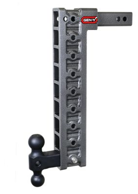 GEN-Y Hitch 2 in. Shank Mega-Duty Hitch with Versa-Ball and Stabilizer Kit, 20 in. Drop, 1,500 lb. Capacity