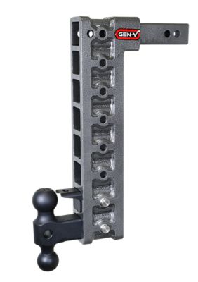 GEN-Y Hitch 2 in. Shank 10K lb. Capacity Mega-Duty Pintle Lock Hitch with GH-031 Versa-Ball/GH-0100 Kit, 17.5 in. Drop