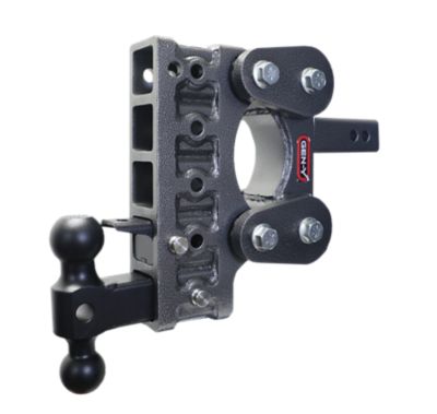 GEN-Y Hitch 2 in. Shank The Boss Torsion-Flex Hitch with Versa-Ball and Pintle Lock, 7.5 in. Drop