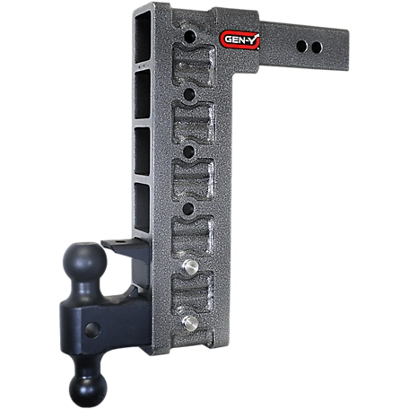 GEN-Y Hitch 2.5 in. Shank 21K lb. Capacity Mega-Duty Pintle Lock Hitch with GH-061 Dual-Ball/GH-0101 Kit, 15 in. Drop
