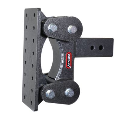 GEN-Y Hitch 3 in. Shank 21K lb. Capacity The Boss Torsion-Flex Pintle Plate Hitch, 6.5 in. Drop, 2.4K lb. Tongue Weight