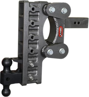 GEN-Y Hitch 2.5 in. Shank The Boss Torsion-Flex Hitch with Versa-Ball and Pintle Lock, 12 in. Drop, 21,000 lb. Capacity