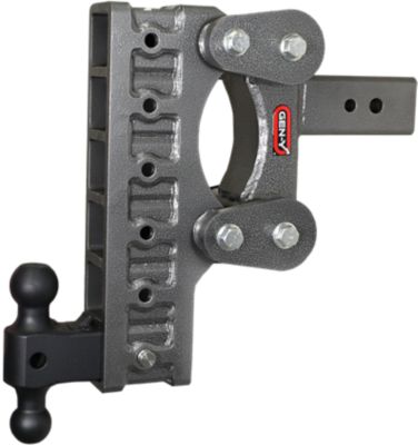 GEN-Y Hitch 3 in. Shank The Boss Torsion-Flex Hitch with Versa-Ball, 12 in. Drop, 2.4K lb. Capacity