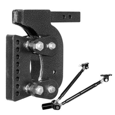 GEN-Y Hitch 2 in. Shank 16K lb. Capacity The Boss Torsion-Flex Hitch, 12.5 in. Drop, Weight Distribution Shank, GH-1402