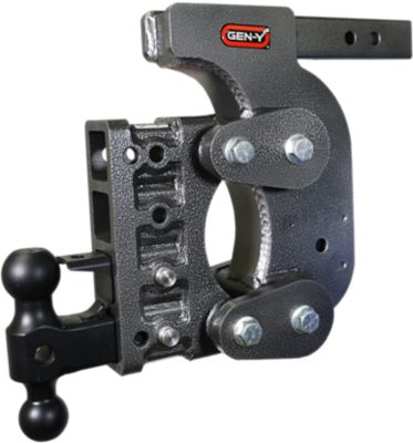 GEN-Y Hitch 2 in. Shank The Boss Torsion-Flex Pintle Lock Hitch with Versa-Ball, 12.5 in. Drop, 1,700 lb. Capacity