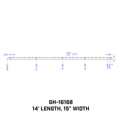 Image showing  8,000 lb. Capacity Heavy-Duty 14 ft. Aluminum Loading Ramps, 15 in. x 168 in., 2-Pack