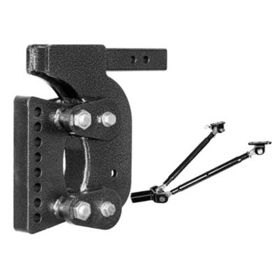 GEN-Y Hitch 2.5 in. Shank 21K lb. Capacity The Boss Torsion-Flex Hitch, 15 in. Drop, 2.4K lb. Tongue, Weight Distribution Shank