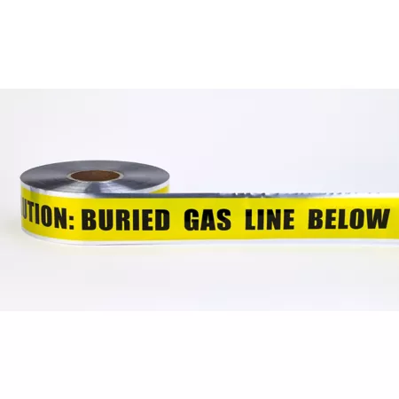 Mutual Industries Gas Line Detection Tape 3 in x 1000 ft. Marking Flags