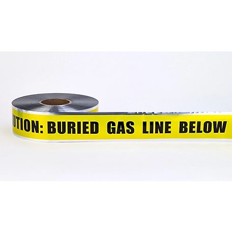 Mutual Industries 3 in. x 1,000 ft. Detect Gas Line Tape