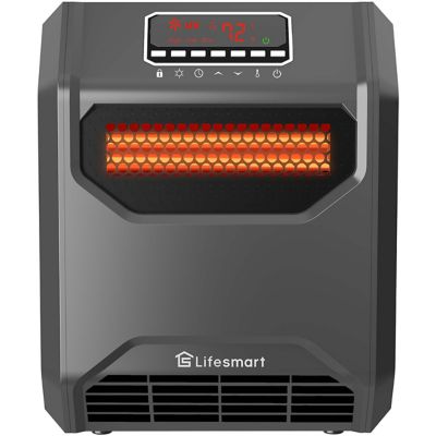 Lifesmart 5,118 BTU 6-Element Infrared Heater with Front Intake Vent and UV Light