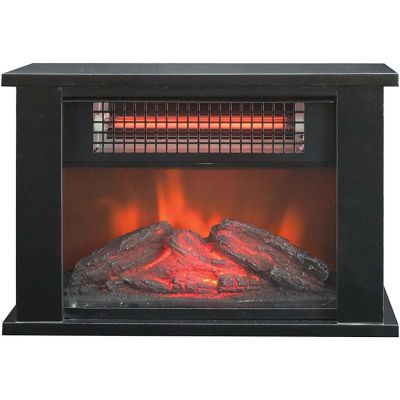 Lifesmart 5,100 BTU Tabletop Infrared Patio Fireplace Space Heater, 1,000W