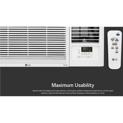 Image showing  230V Heat and Cool Window Air Conditioner with Wi-Fi Controls, 1,000 sq. ft., 18,000 BTU
