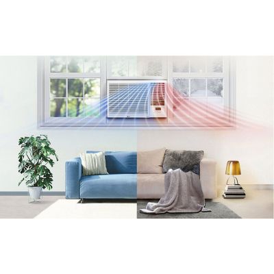 Image showing  230V Heat and Cool Window Air Conditioner with Wi-Fi Controls, 1,000 sq. ft., 18,000 BTU