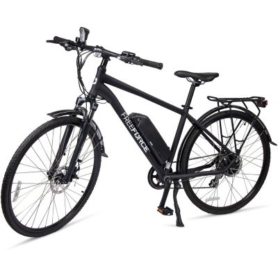 FreeForce Unisex 20 in. The Fairmount 8-Speed Electric Commuter Bike with Thumb Throttle and Pedal Assist, Matte Black