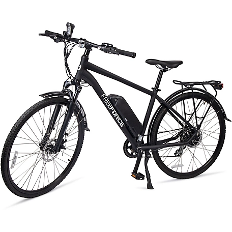 FreeForce The Fairmount 20 in. Electric Commuter Bike with Thumb Throttle and Pedal Assist in Matte Black, FBCM03MTBLK