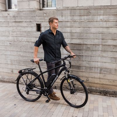 Image showing 7 th FreeForce Unisex 20 in. 8-Speed The Fairmount Electric Commuter Bike with Thumb Throttle and Pedal Assist, Matte Black
