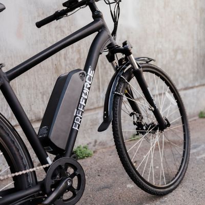 Image showing 8 th FreeForce Unisex 20 in. 8-Speed The Fairmount Electric Commuter Bike with Thumb Throttle and Pedal Assist, Matte Black