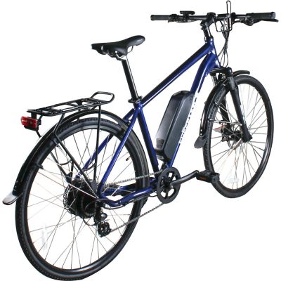 Image showing 7 th FreeForce Adult The Fairmount Electric Commuter Bike with Thumb Throttle and Pedal Assist, 20 in., Navy