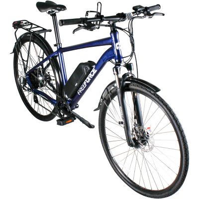 Image showing 8 th FreeForce Adult The Fairmount Electric Commuter Bike with Thumb Throttle and Pedal Assist, 20 in., Navy