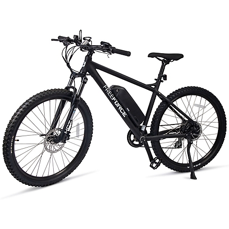 FreeForce The Denver 20 in. Electric Mountain Bike with Thumb Throttle and Pedal Assist in Matte Black, FBMB02MTBLK