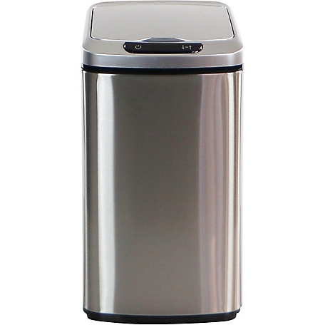 Hanover 12 L/3.2 gal. Trash Can with Sensor Lid, Stainless Steel