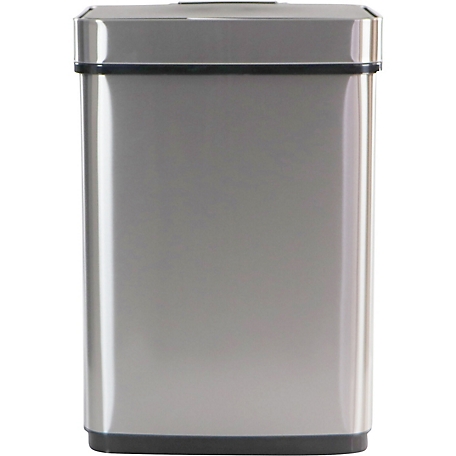 Hanover 50 L/13.2 gal. Trash Can with Sensor Lid, Stainless Steel