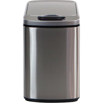 Hanover 9 L/2.3 gal. Trash Can with Sensor Lid, Stainless Steel