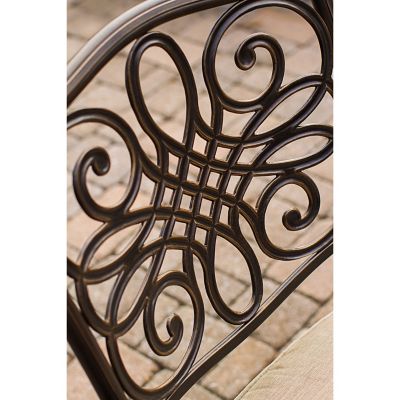 Image showing  Seasons 5-Piece Dining Set in Tan with Four Swivel Rockers