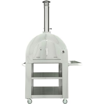 Hanover Portable Wood-Fired Pizza Oven, Stainless Steel