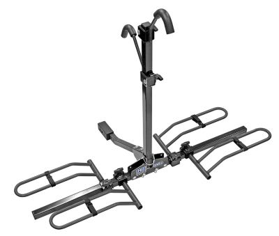 Pro-Series 2-Bike Q-Slot Carrier with Tilt Function, 1-1/4 in. or 2 in. Square Receiver Mount, Rail Rack
